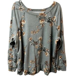 Maurice’s Women’s Floral‎ Crew Neck Pullover Top Size 2